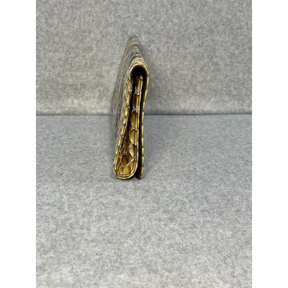 Cole Haan Taupe Envelope Snake Clutch EUC! - Picture 5 of 9